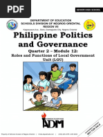 Philippine Politics and Governance: Quarter 2 - Module 12