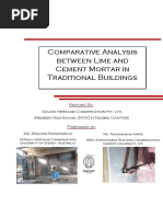 Comparative Analysis Between Lime and Cement Mortar in Traditional Buildings