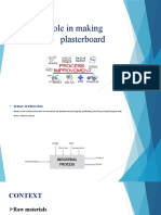 Process of Making Plasterboard