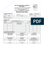 Registration Form: Cebu Technological University