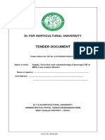 Tender Document: DR - Ysr Horticultural University