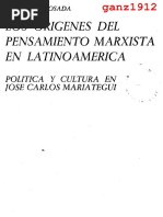 POSADA, FRANCISCO - Los Orígenes Del Pensamiento Marxista en Latinoamérica (Política y Cultura en Mariátegui) (OCR) (Por Ganz1912)