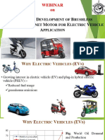 Design of Brushless Permanent Magnet Motor For Electric Vehicle Application