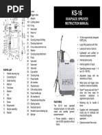 Knapsack Sprayer Instruction Manual: Parts Diagram