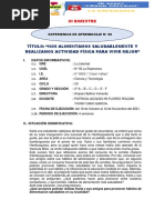 3°ivb-E.a.08-Nos Alimentamos Saludablemente y Realizamos Actividad Física para Vivir Mejor.