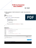 CSE-1007 (Java Programming) Digital Assignment-1