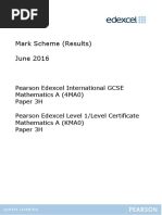 Mark Scheme (Results) June 2016