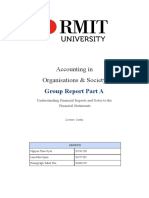 Accounting in Organisations & Society: Group Report Part A