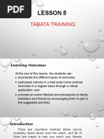 Lesson 5: Tabata Training