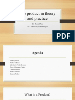 The Product in Theory and Practice: Dr. Sheetal Jain CEO & Founder, Luxe Analytics