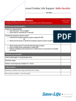 ACLS Skills Checklist