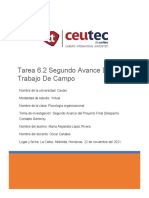 Tarea 6.2 Segundo Avance Del Trabajo de Campo