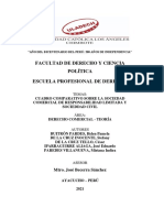 Cuadro Comparativo Sobre La Sociedad Comercial de Responsabilidad Limitada y Sociedad Civil