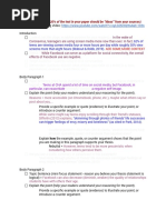 Sample Argument Outline