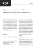 Higiene Bucal en Portadores de Prótesis Removibles, Especialmente en Personas Mayores