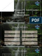 Manajemen Produksi PT AQUA GOLDEN MISSIS