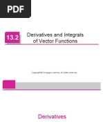 Derivatives and Integrals of Vector Functions