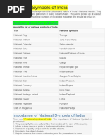 National Symbols of India