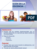 1.c. Nutrición en La Adolescencia (Power Point)