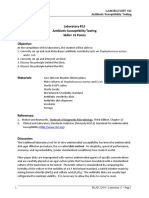 Lab 12 - Antibiotic Susceptibility Testing