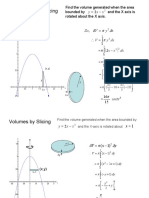 Volumes by Slicing