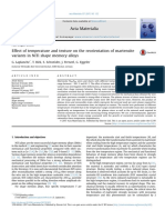 Effect of Temperature and Texture On The Reorientation of Martensite Variants in NiTi Shape Memory Alloys