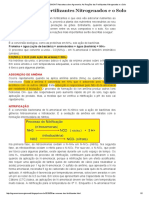 As Reações Dos Fertilizantes Nitrogenados e o Solo