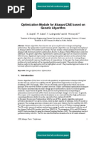 Optimization Module For Abaqus/CAE Based On Genetic Algorithm