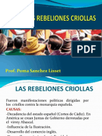 Rebeliones, Conspiraciones Criollas