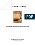 Attention & Teaching: Increasing Focus For The College Classroom