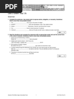 Unit 3 Short Test 1A: Grammar