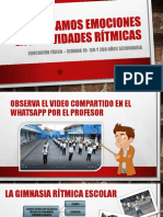 Expresamos Emociones en Actividades Rítmicas