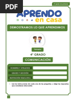 Demostrando Lo Que Aprendi 4° - Comunicacion