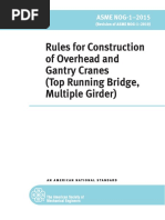 Rules For Construction of Overhead and Gantry Cranes (Top Running Bridge, Multiple Girder)