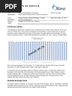 Memo - Update On Line 1 Service Performance - en