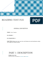 Reading Test FCE