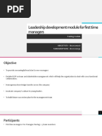 Group 4 Leadership Development Module For First Time Managers