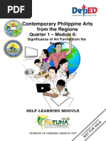 Contemporary Philippine Arts From The Regions: Quarter 1 - Module 6