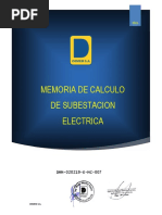 DMM-020219-E-MC-007 - MEMORIA DECALCULO DE SUBESTACION ELECTRICA Con Com