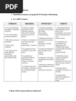 Nike Company SWOT Analysis