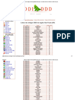 Listas de Códigos DDD Da Região São Paulo (SP) - Consultar Numéros de Telefone de São Paulo (SP)