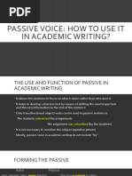 Passive Voice: How To Use It in Academic Writing?