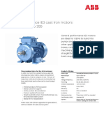 General Performance IE3 Cast Iron Motors in Frame Sizes 71 To 355