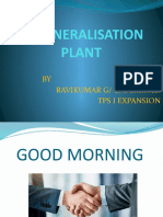 Demineralisation Plant: BY RAVIKUMAR G/ CM/Chemical Tps I Expansion