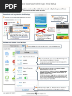 Oracle Expenses Mobile App: Initial Setup