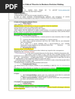 Normative Ethical Theories in Business Decision