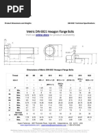 Metric DIN 6921 Hexagon Flange Bolts: Visit Our For Product Availability