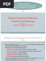 Object Oriented Software Analysis and Design