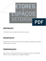 Geomteria Analitica 01 Vetores e Espaços Vetoriais