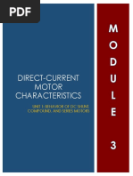 MODULE 3 Unit 1 Behavior of DC Shunt, Compound and Series Motors